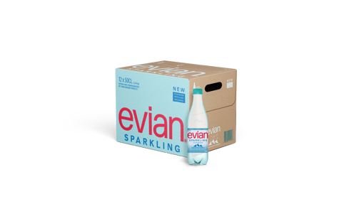 Afbeeldingen van EVIAN SPARKLING PET 12X50CL PET KARTON